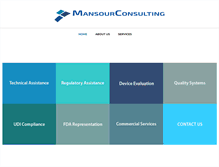 Tablet Screenshot of mansourconsulting.com